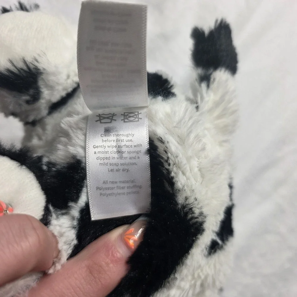 Carter's Plush Cow Stuffed Cow Black White